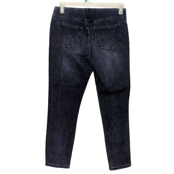 Womens Soft Surroundings Skinny Jeans Size PM Petite Pull On Size Medium 3CM92 - Picture 2 of 13